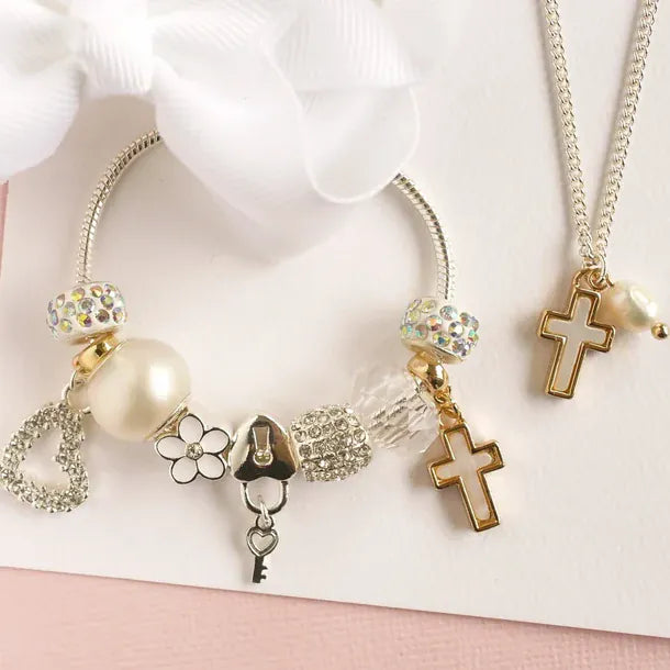 Lauren Hinkley Girls Accessory Cross Charm Bracelet