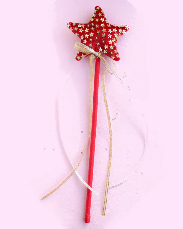 Lauren Hinkley Girls Accessory Enchanted Christmas Gold Sparkle Wand