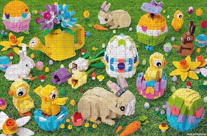 LEGO Easter Egg Hunt 500-Piece Jigsaw Puzzle - Parnell Baby Boutique