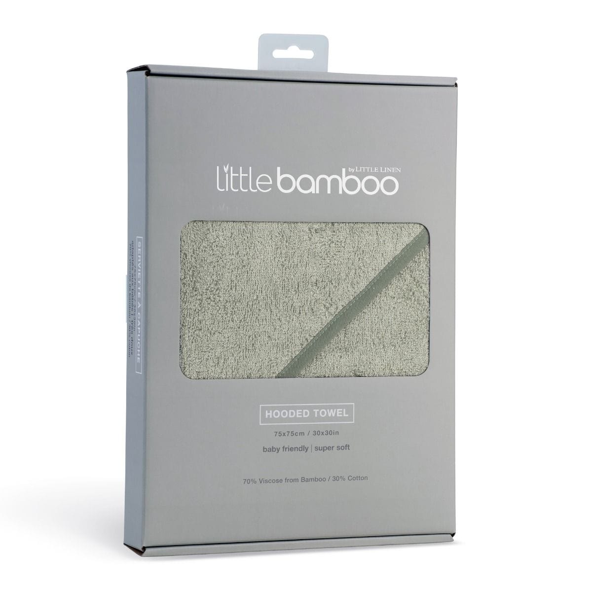Little Bamboo Bath Little Bamboo Hooded Towel - Bayleaf