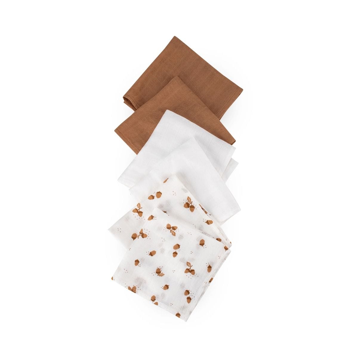 Little Bamboo Linen Bath Little Bamboo Muslin Washer 6 Pack - Iced Coffee