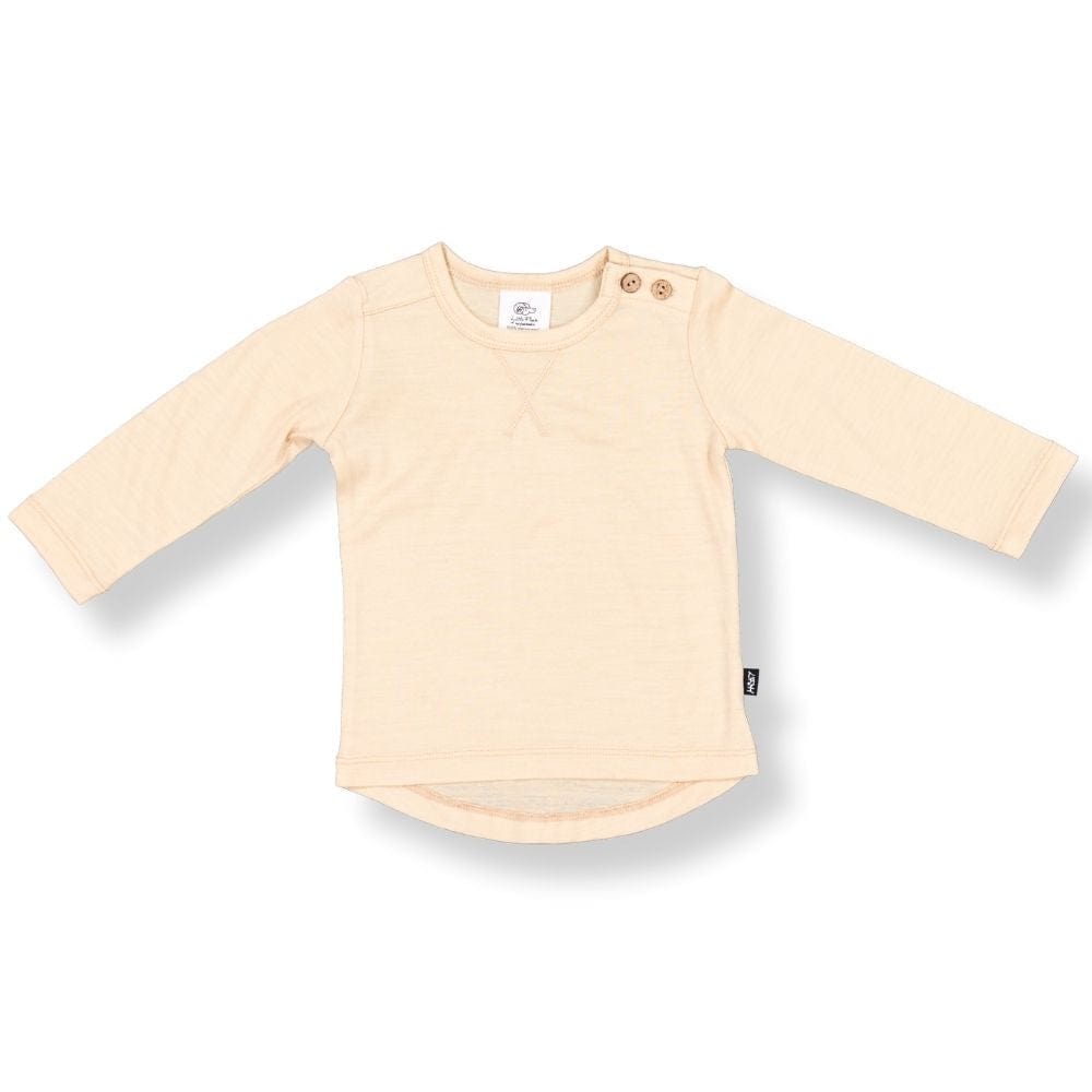 Little Flock Of Horrors Unisex Tee Wyatt Long Sleeve Tee in Wheat Marle