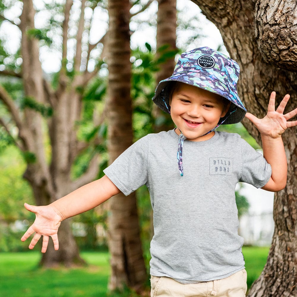 Little Renegade Company Accessories Hats Dino Party Reversible Bucket Hat