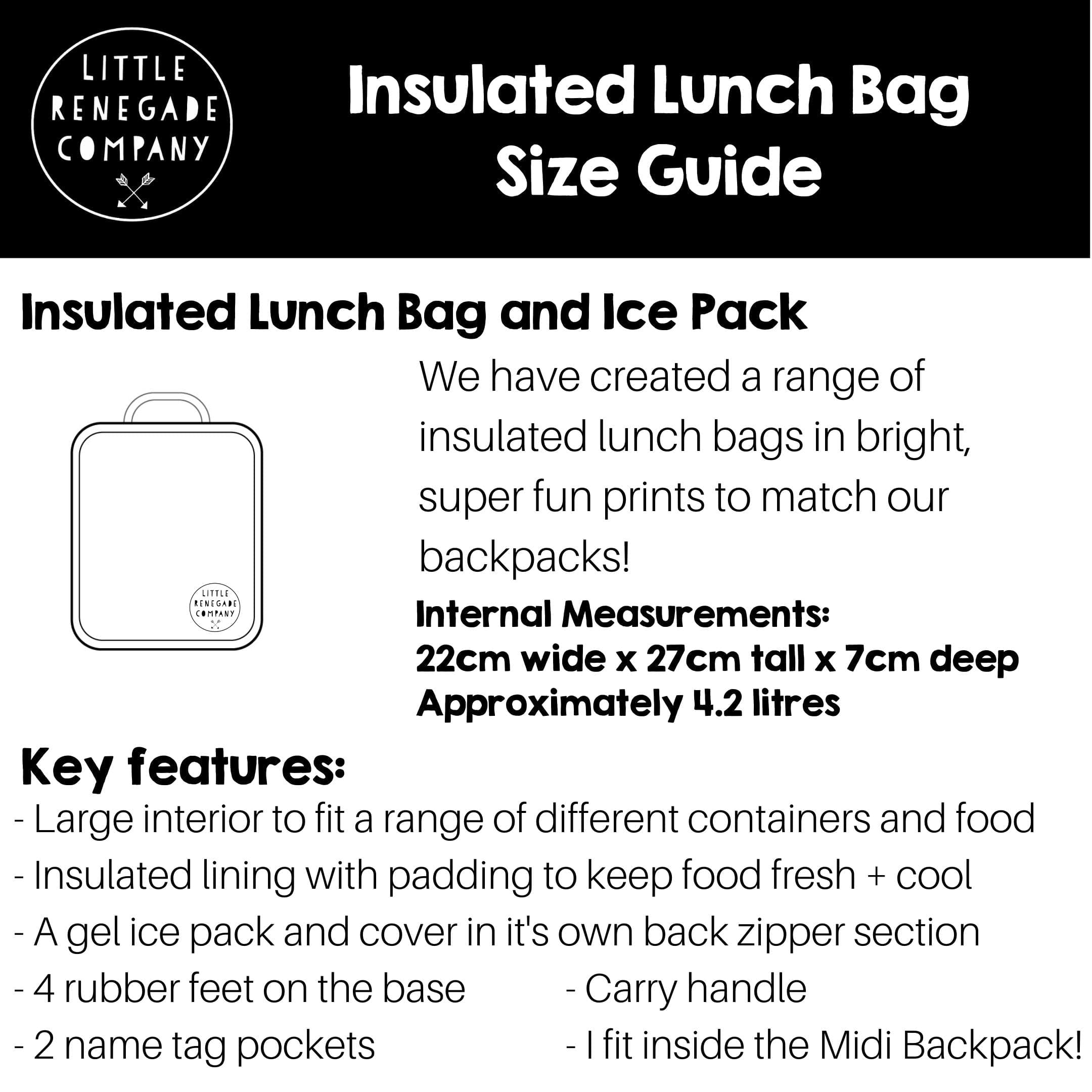 Little Renegade Company Accessory Feeding Magic Garden Insulated Lunch Bag