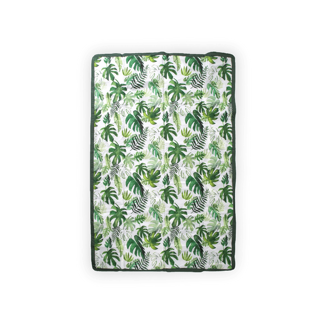 Little Unicorn Baby Care Tropical Leaf Picnic / Outdoor Blanket 5 X 7