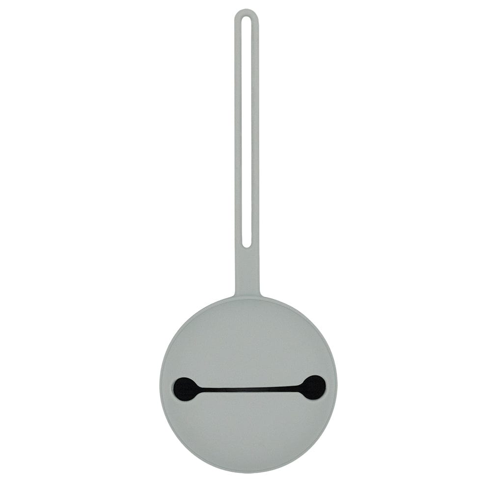 Living Textiles Baby Care Grey Silicone Pacifier Case Holder