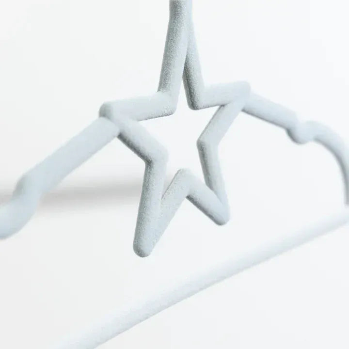 Living Textiles Room Decor Baby Coat Hangers 10 Pack - Stars/Blue
