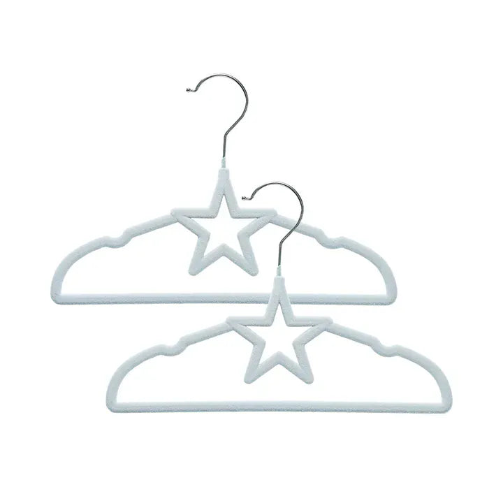 Living Textiles Room Decor Baby Coat Hangers 10 Pack - Stars/Blue