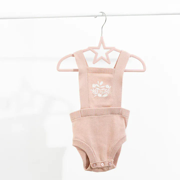 Living Textiles Room Decor Baby Coat Hangers 10 Pack - Stars/Pink