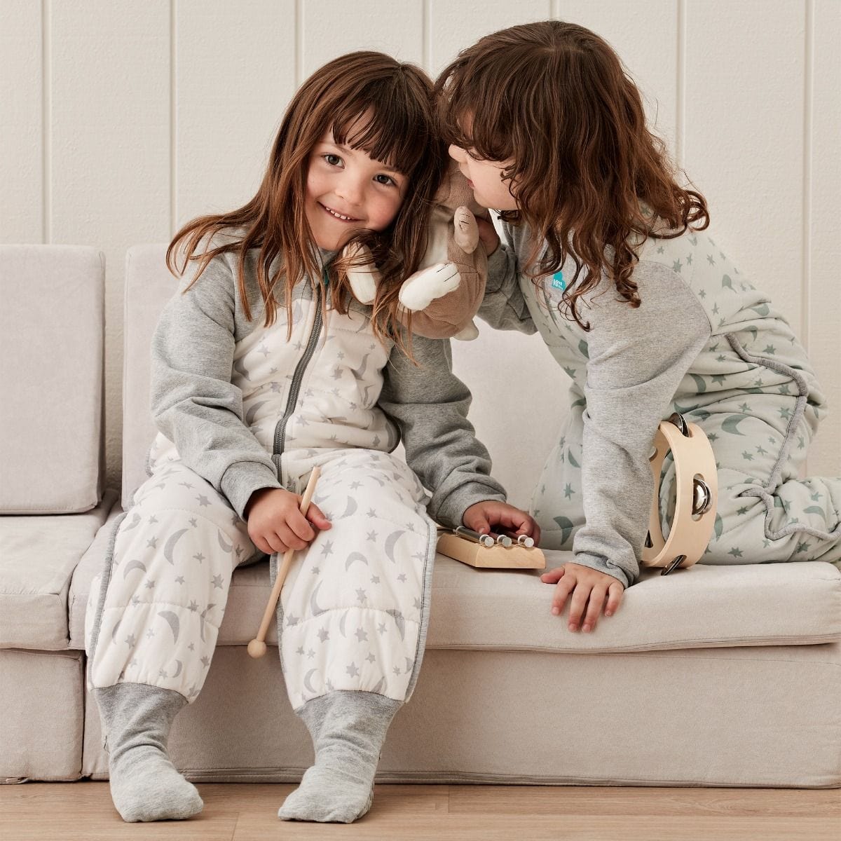Love To Dream Linen Sleep Suit Warm 2.5 Tog - Moonlight Olive