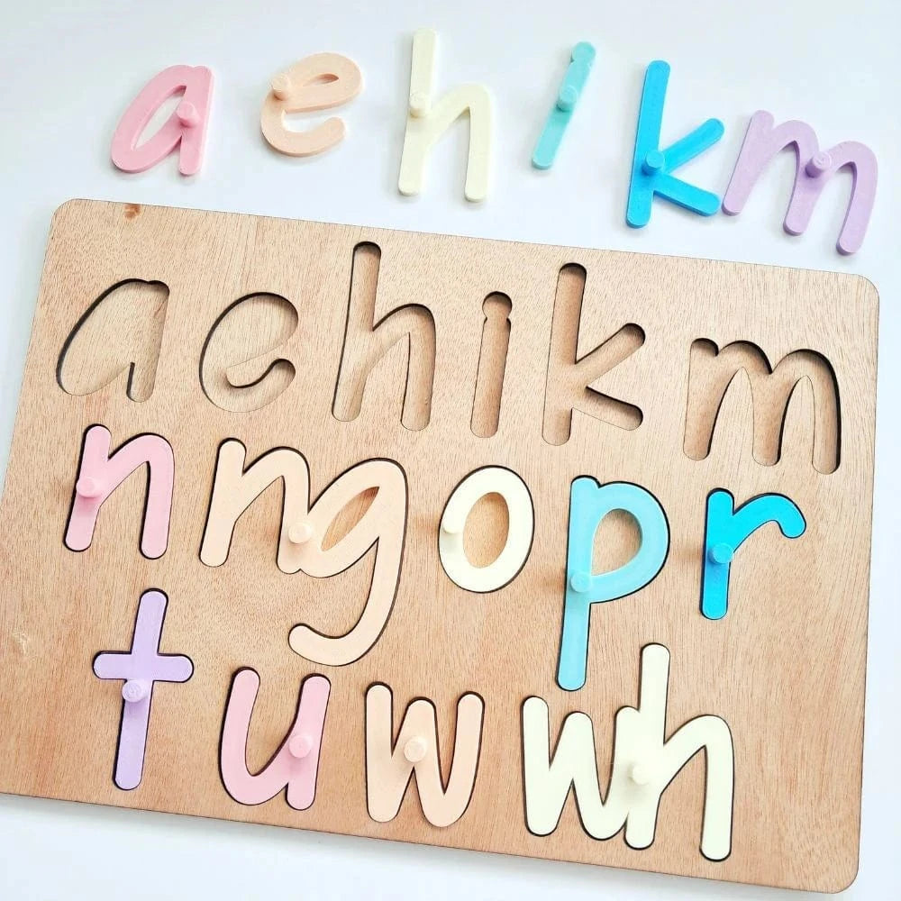 Lulo Toys Te Pu Taka Maori Alphabet Wooden Puzzle