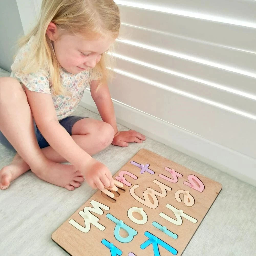 Lulo Toys Te Pu Taka Maori Alphabet Wooden Puzzle