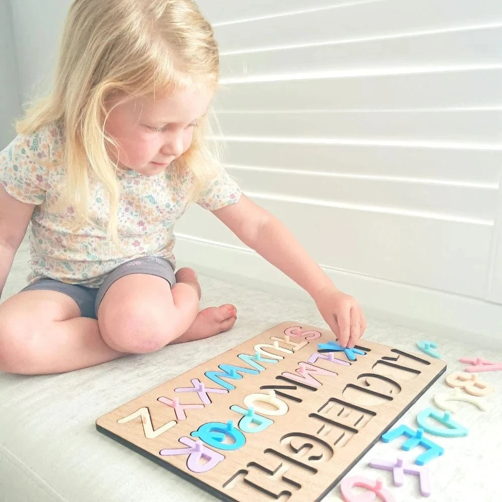 Lulo Toys Uppercase Alphabet Puzzle - Pastels