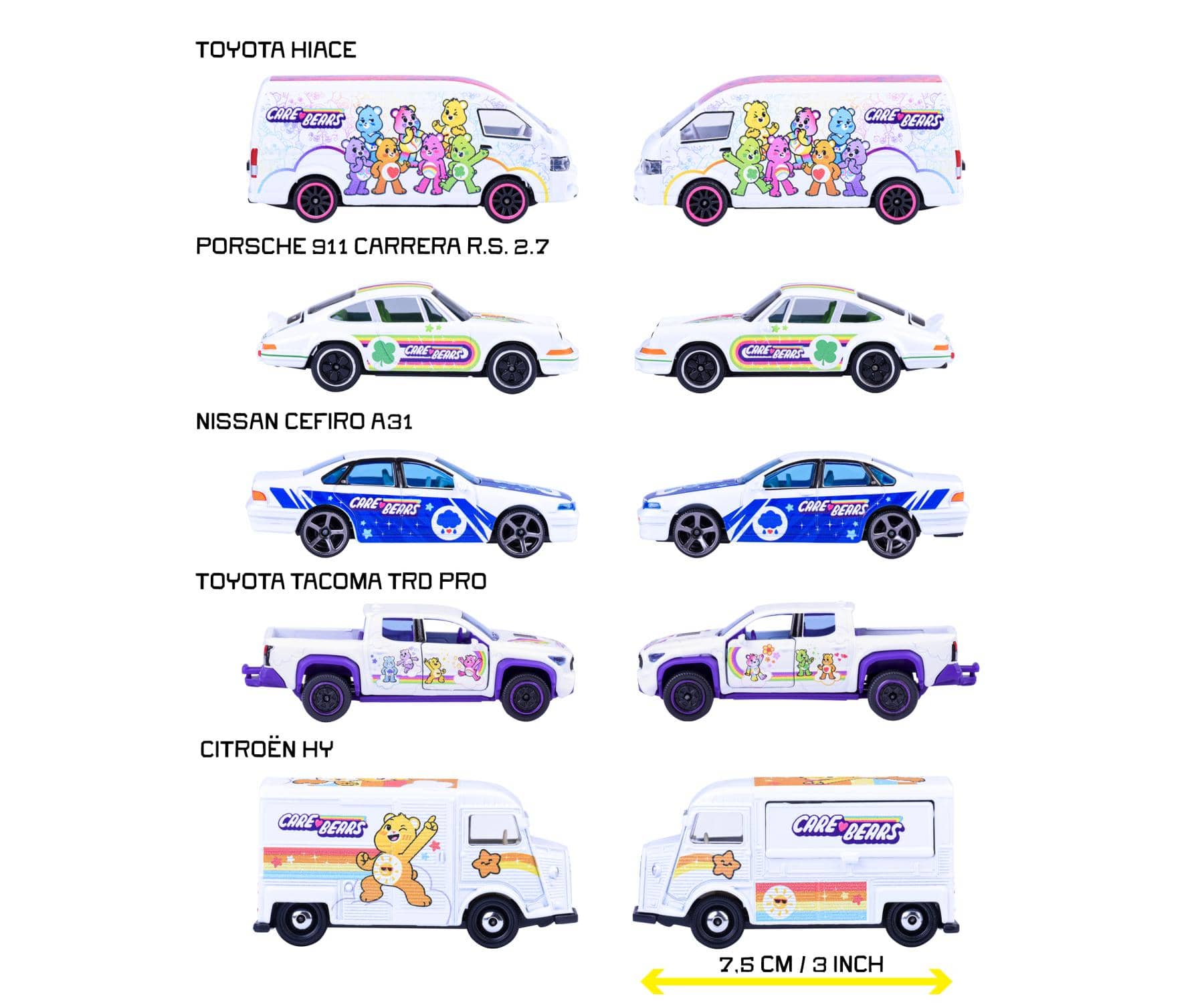 Majorette Toys Care Bear Cars 5 Piece Gift Pack