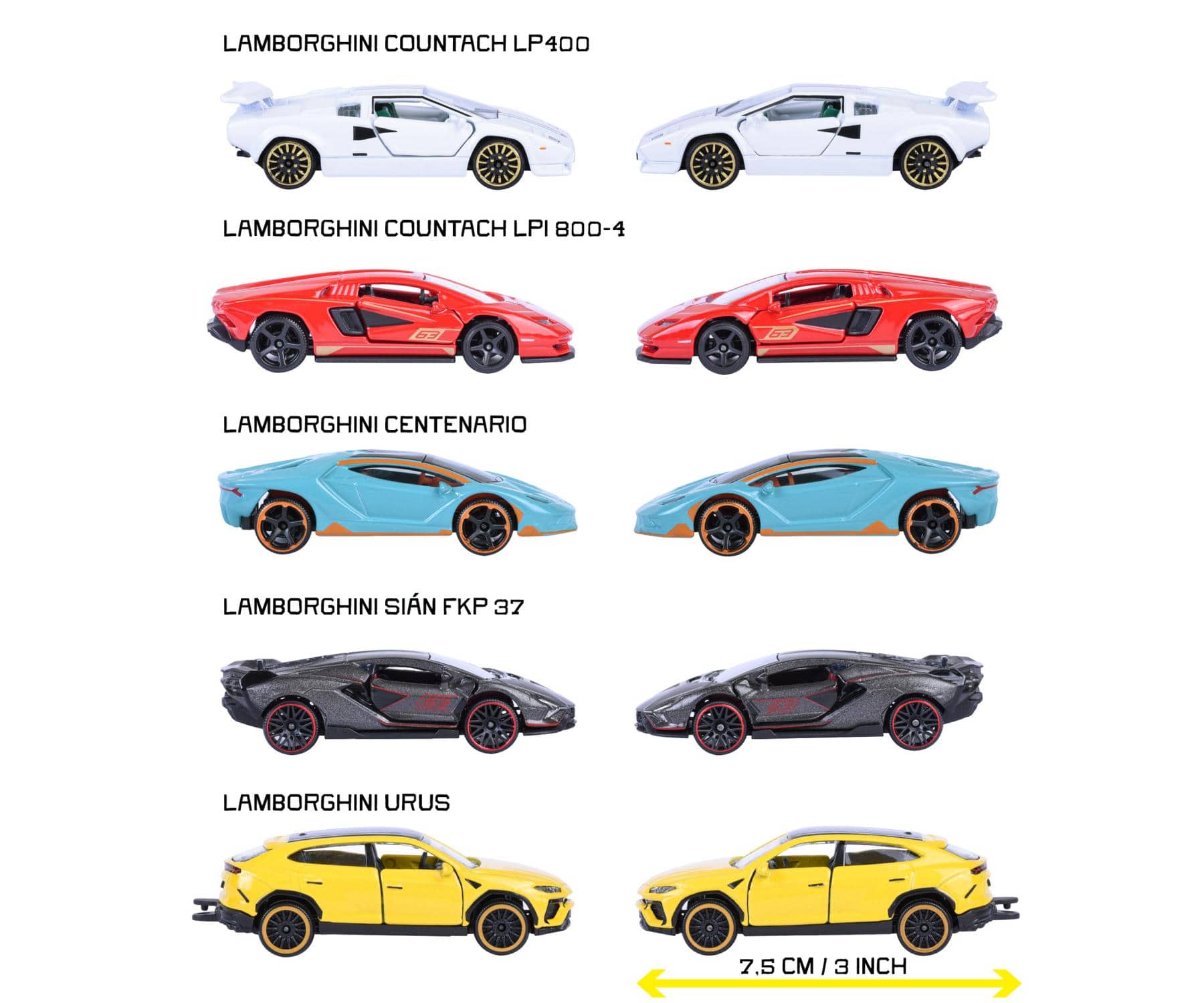 Majorette Toys Lamborghini 5 Piece Gift Pack