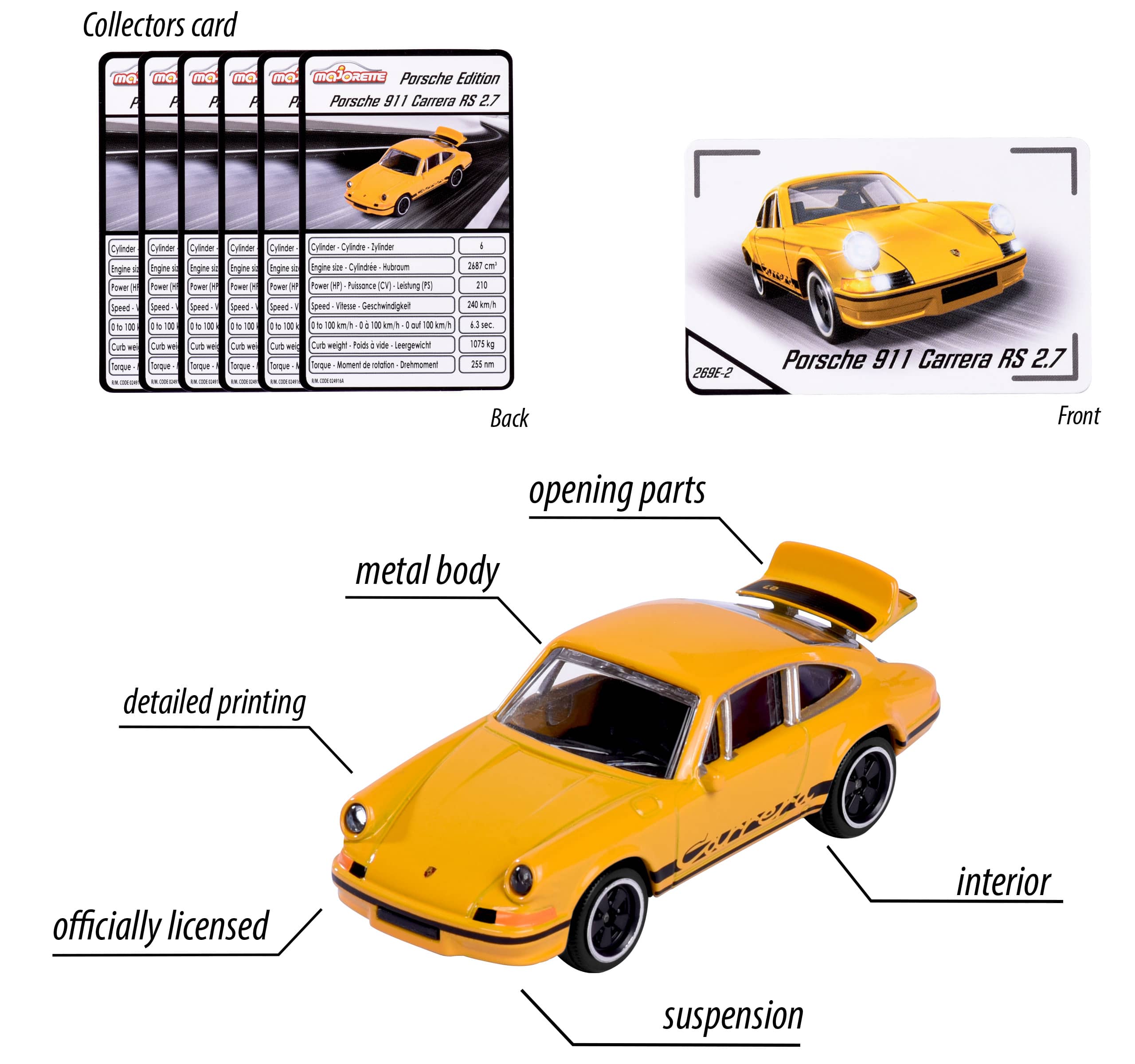 Majorette Toys Porsche Premium Cars (Assorted)