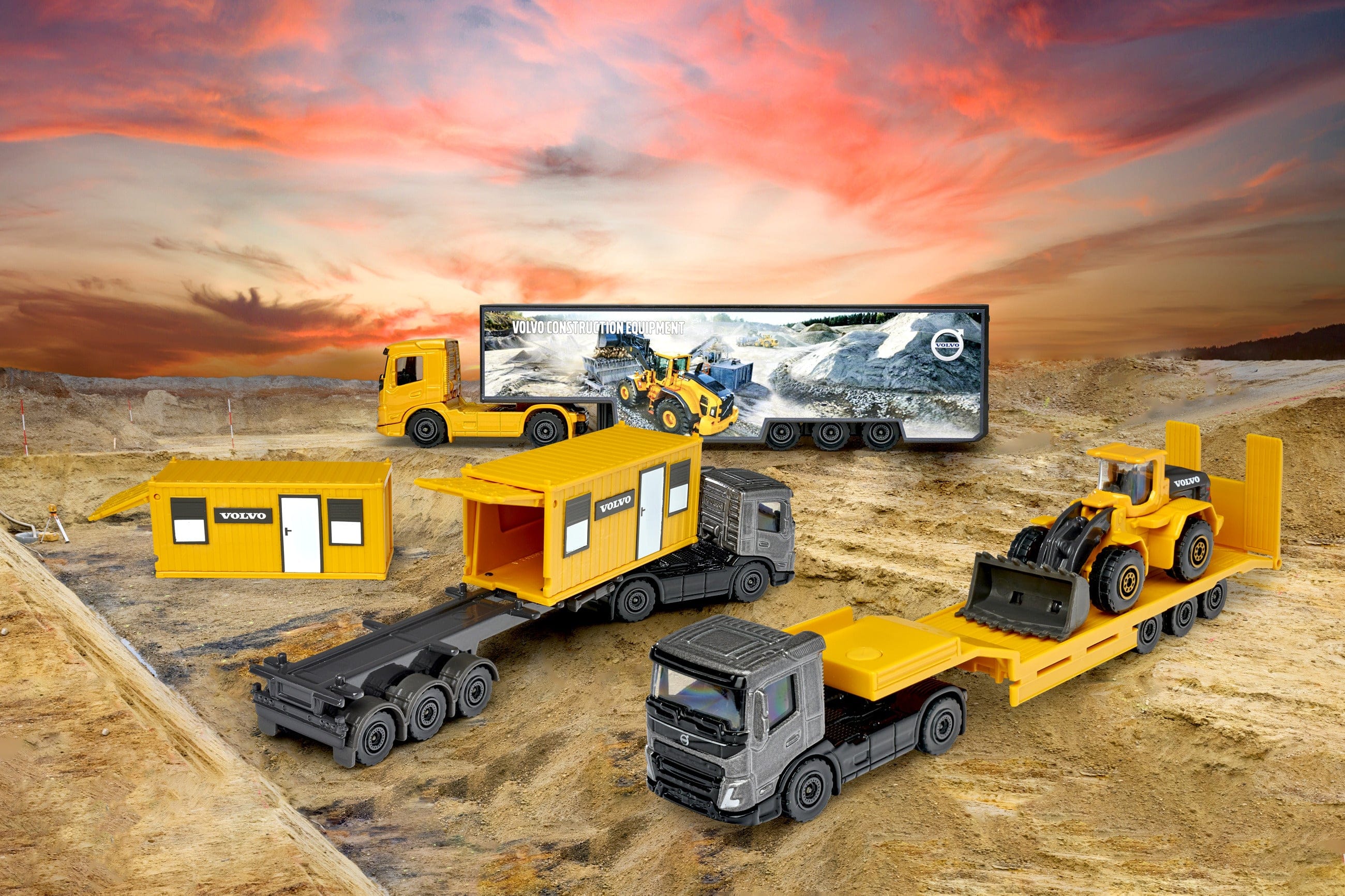 Majorette Toys Volvo Transporters