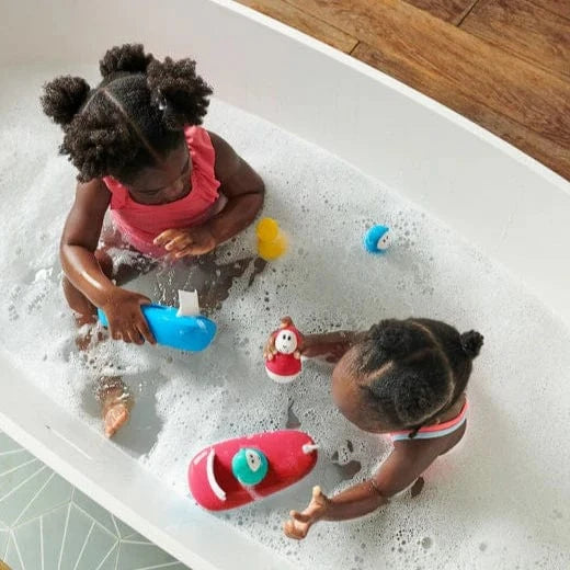 Matchstick Monkey Bath Toys Boat Set - Blue