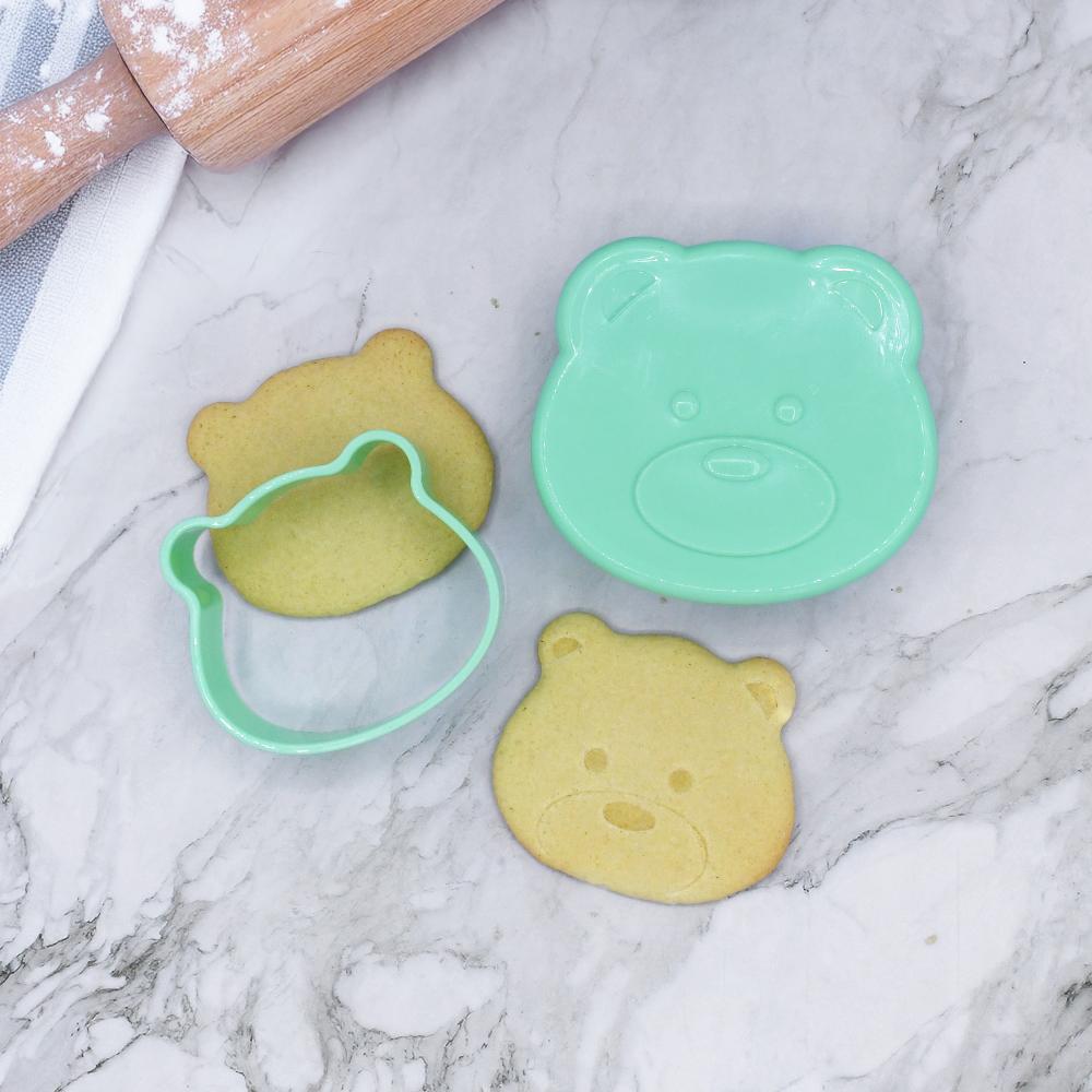 Set of two Melii 3-in-1 sandwich cutters for kids, with colorful shapes to make fun, easy lunch sandwiches.