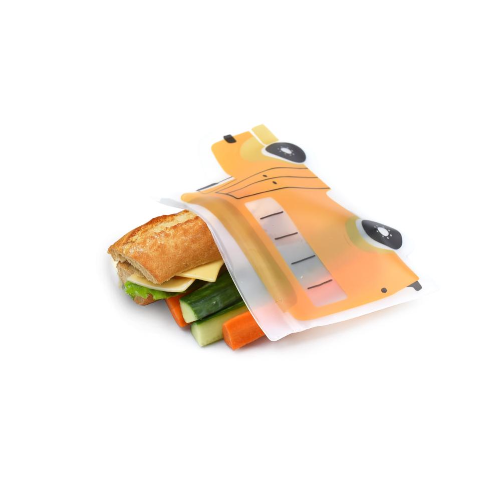 Melii Accessory Feeding PEVA Reusable Snack Bags 6pk