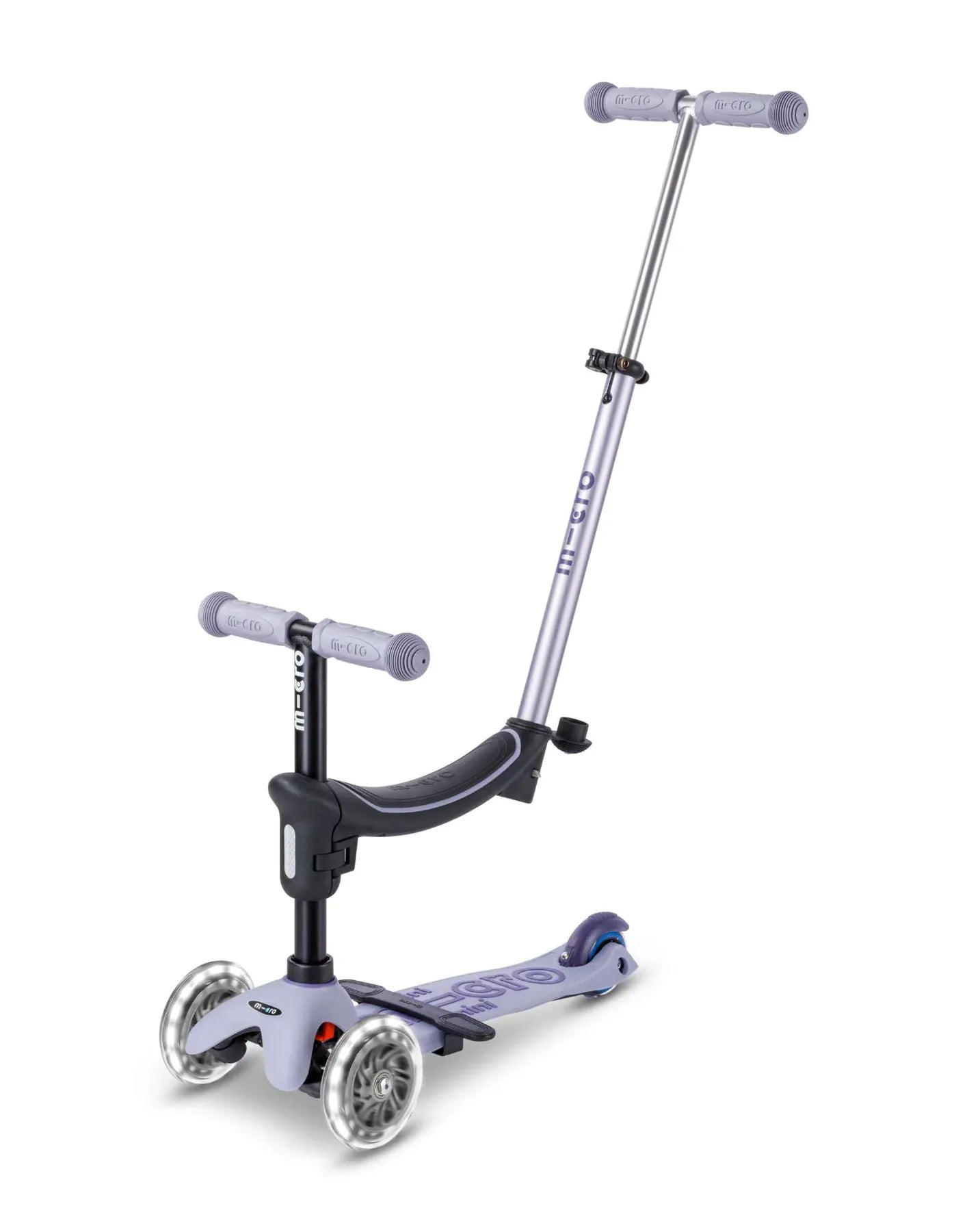 Micro Toys Micro Rock & Go Mini Deluxe LED 3 Wheel Scooter