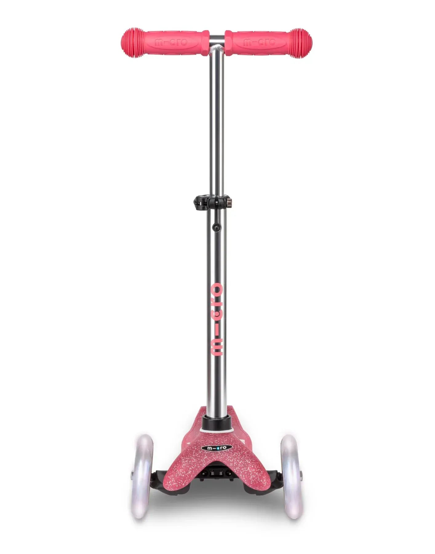 Micro Toys Pink Micro Mini Deluxe Glitter LED 3 Wheel Scooter