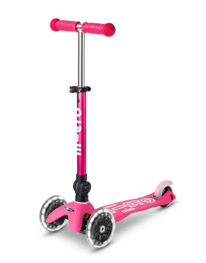 Micro Toys Pink Mini Micro Deluxe Foldable 3 Wheel Scooter