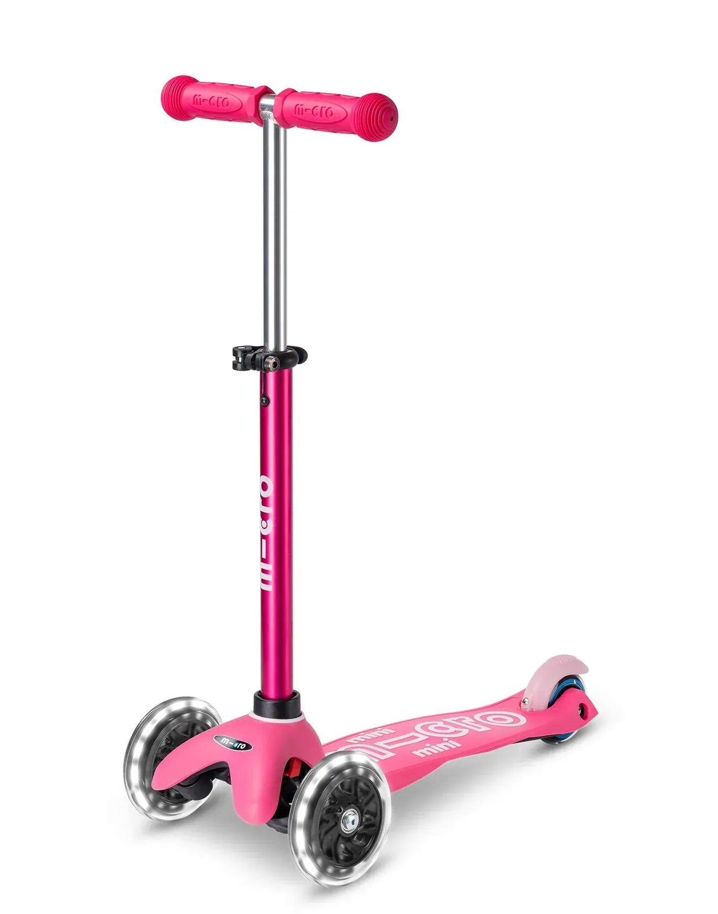 Micro Toys Pink Mini Micro Deluxe LED 3 Wheel Scooter