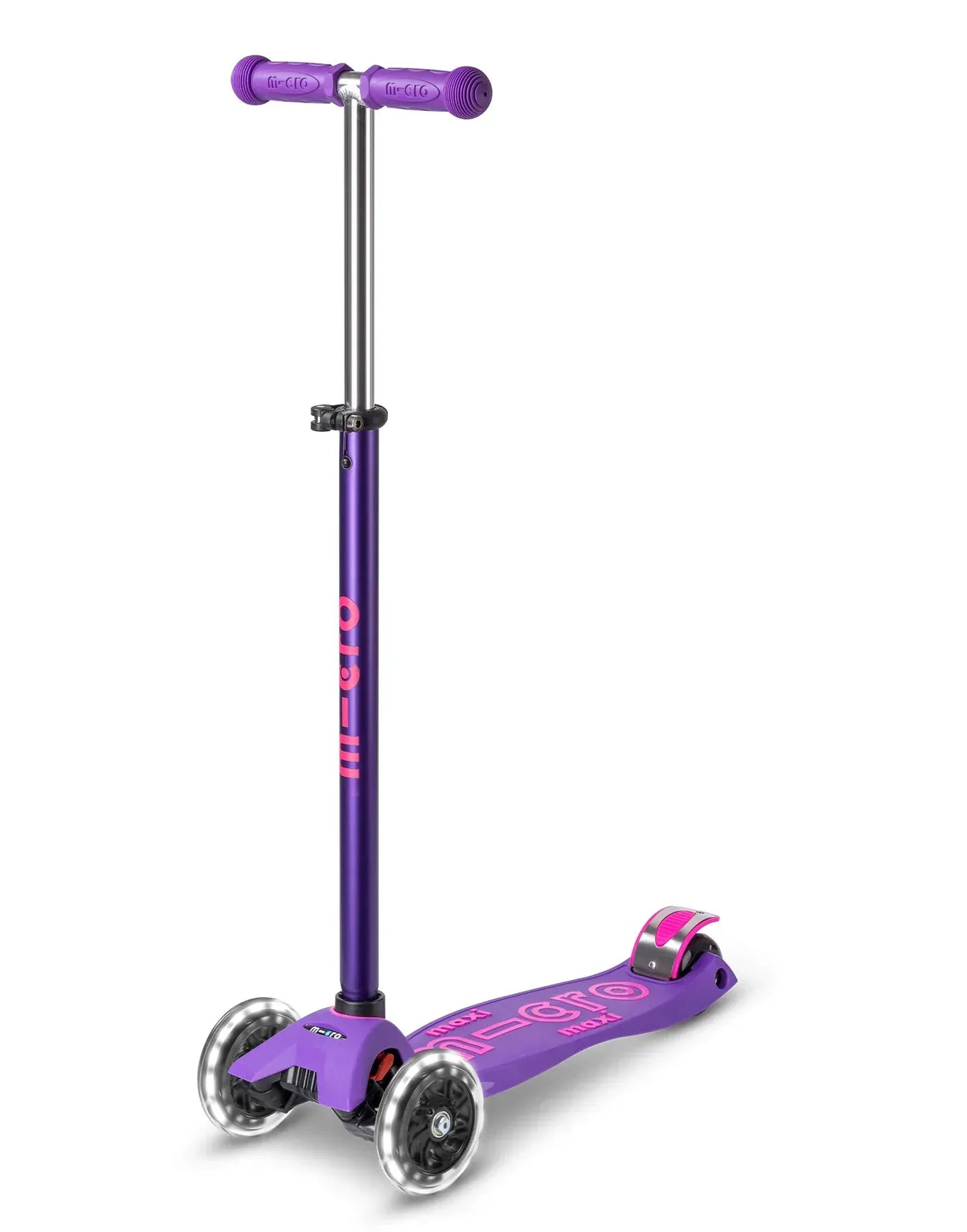 Micro Toys Purple Micro Maxi Micro Deluxe LED Kids Scooter