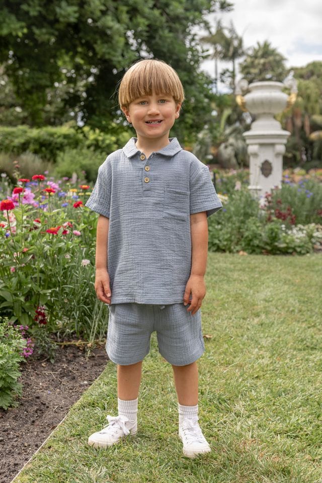 Milky Boys Bottoms 2Y Resort Crinkle Set