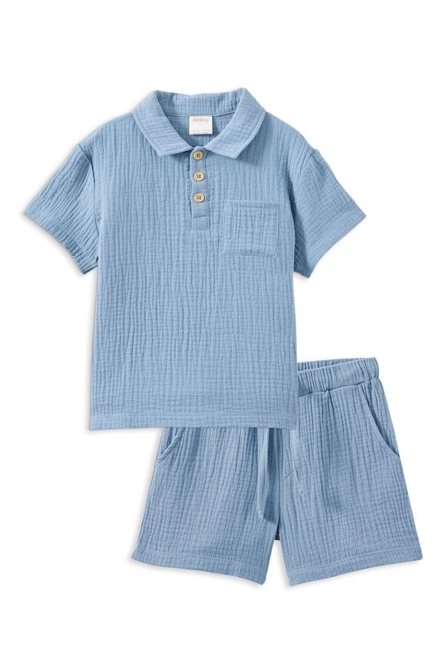 Milky Boys Bottoms Resort Crinkle Set