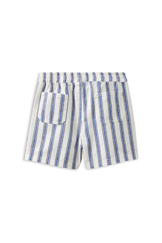 Milky Boys Bottoms Stripe Linen Short