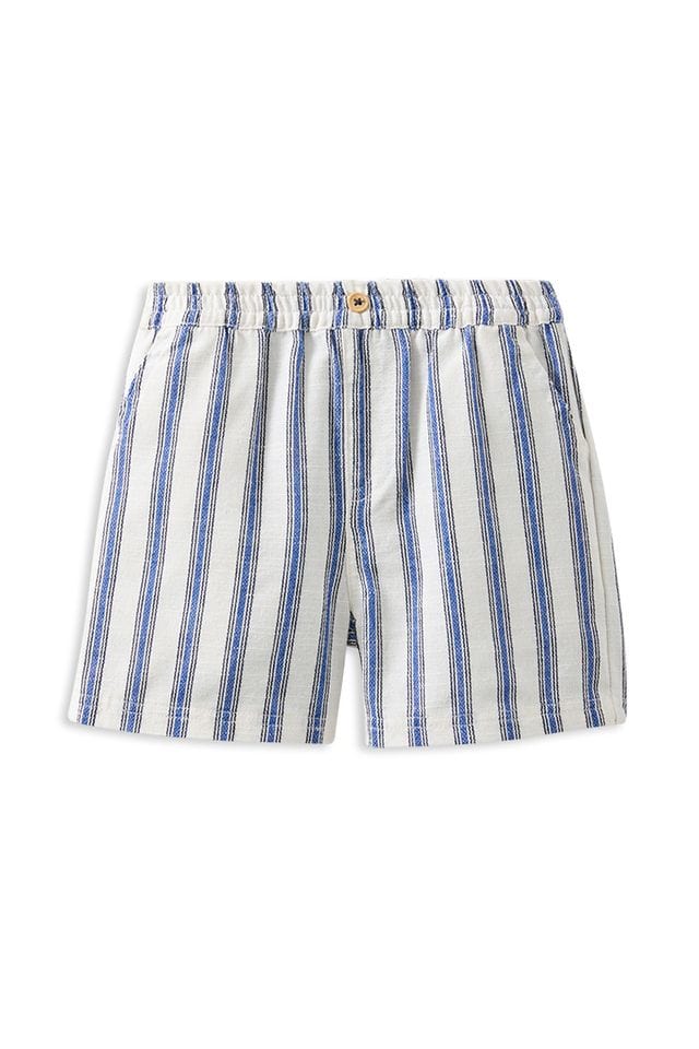 Milky Boys Bottoms Stripe Linen Short