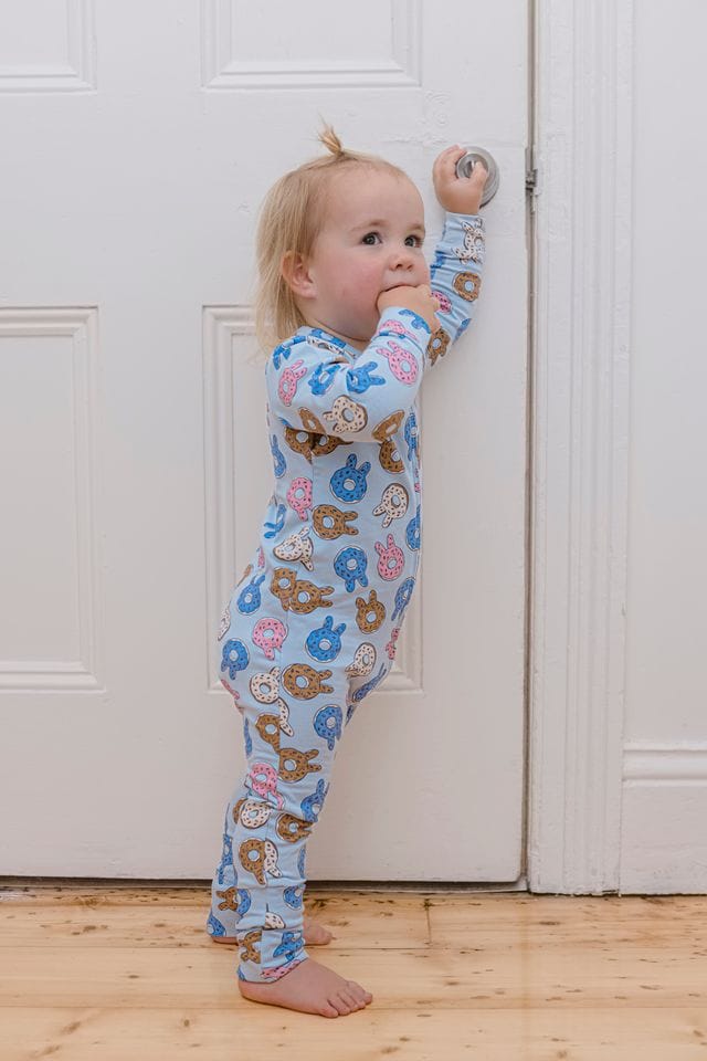 Milky Boys Onesie Donut Bunny Zip Romper