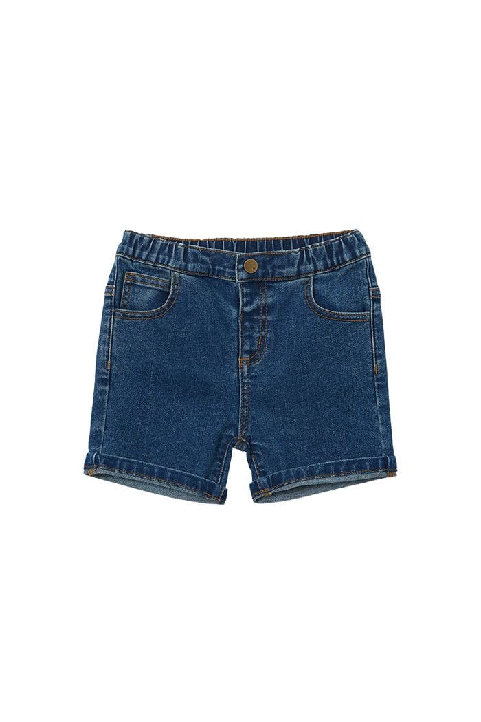 Milky Boys Tops Stone Wash Denim Short