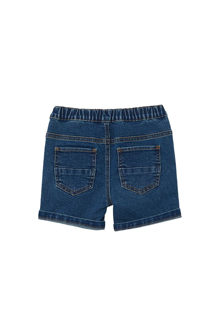 Milky Boys Tops Stone Wash Denim Short