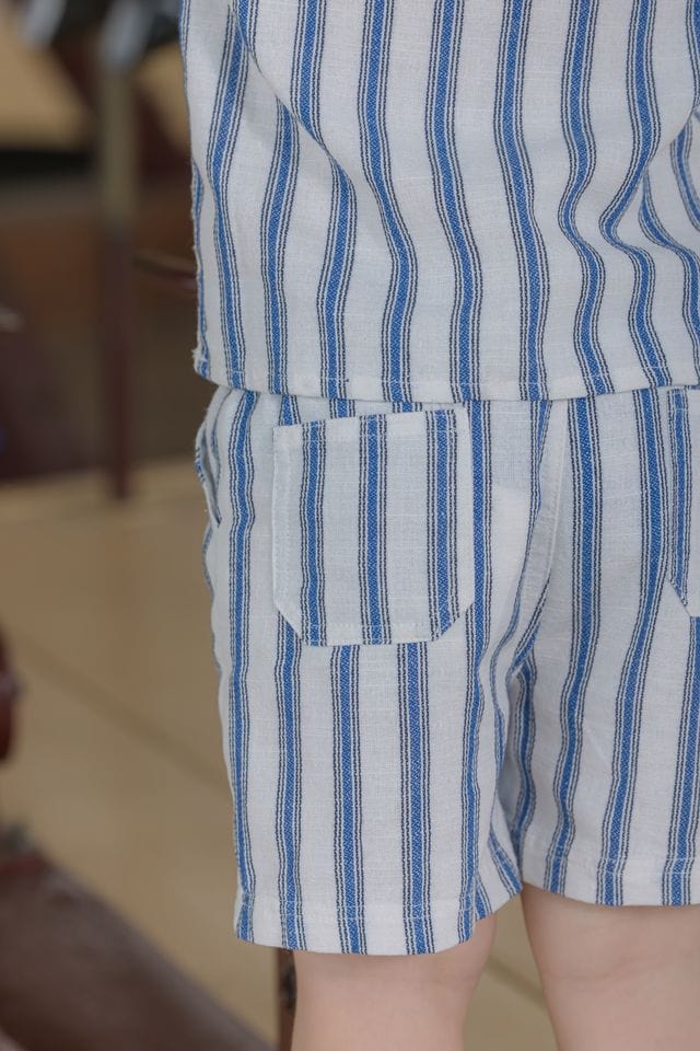 Milky Boys Tops Stripe Linen Shirt