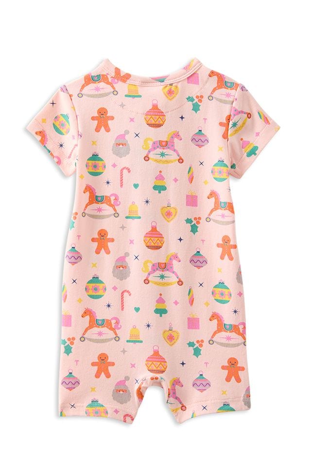 Milky Girls All In One Candy Cane Zip Romper