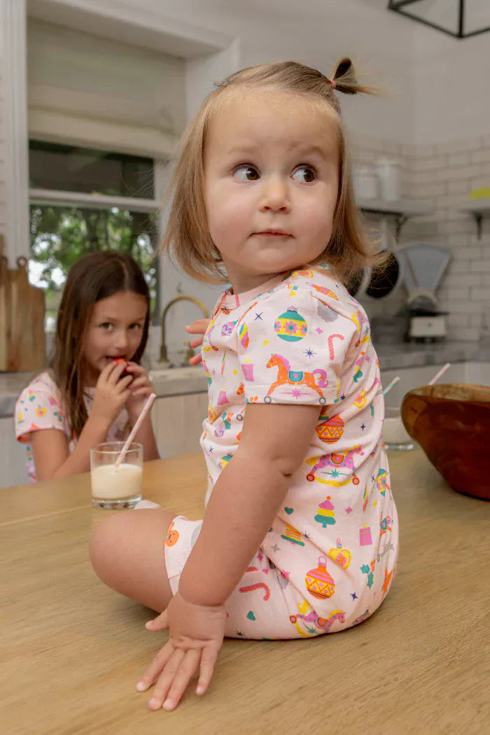 Milky Girls All In One Candy Cane Zip Romper