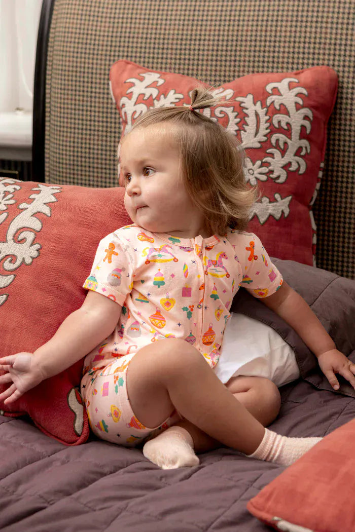 Milky Girls All In One Candy Cane Zip Romper