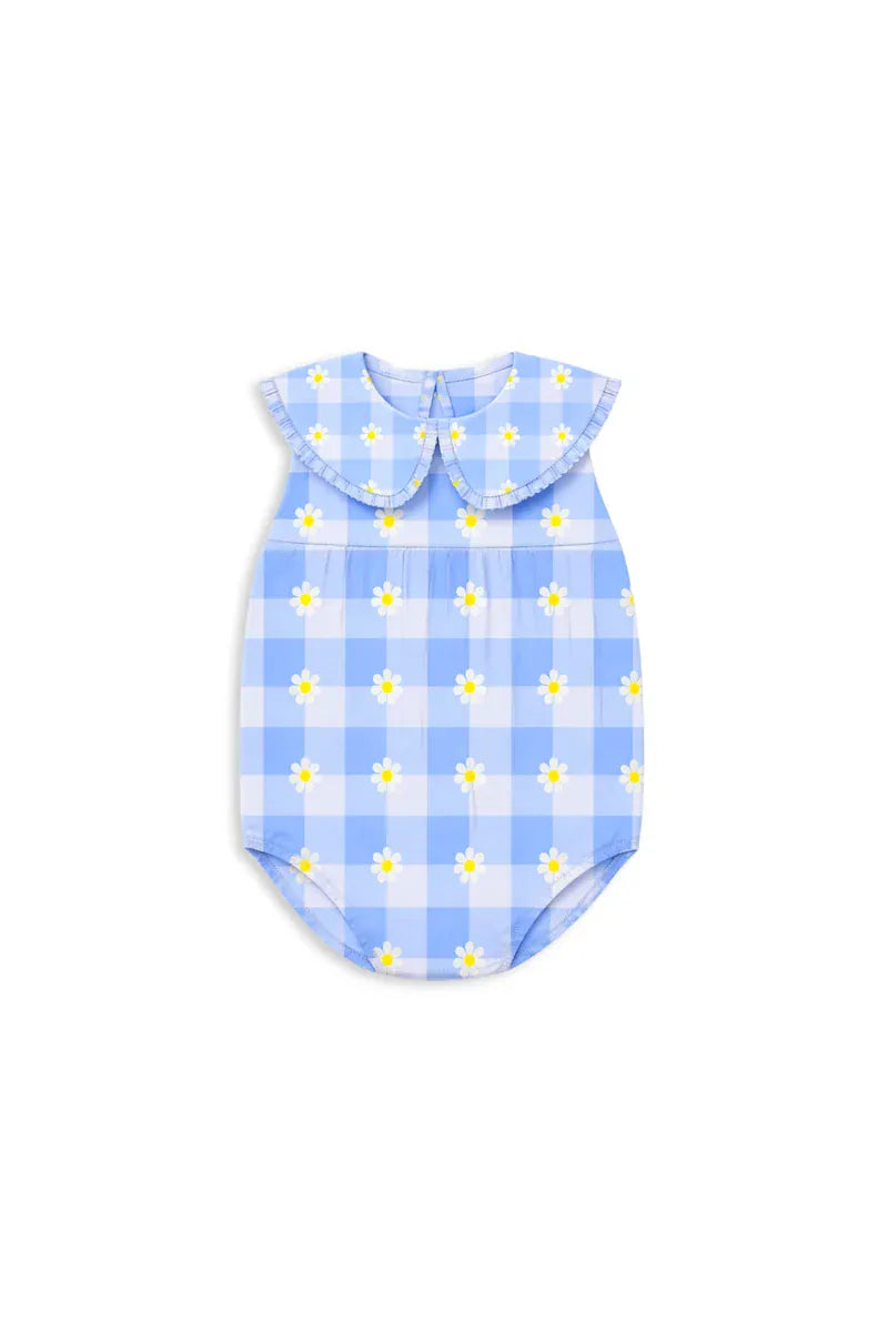 Milky Girls All In One Daisy Check Playsuit