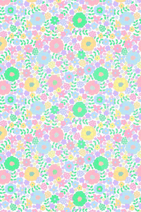 Milky Girls All In One Pastel Garden Playsuit