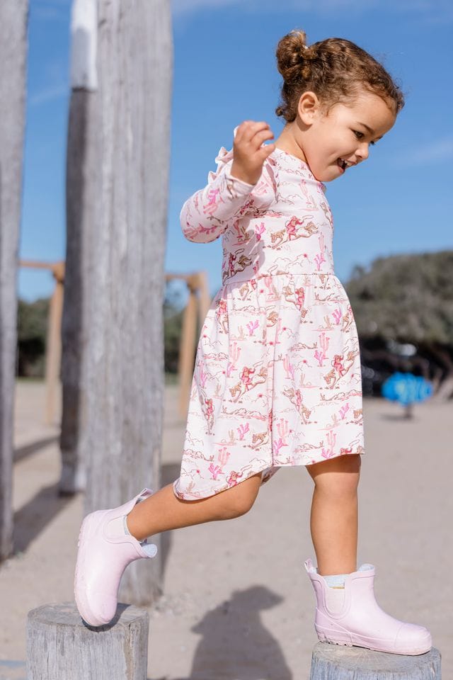 Milky Girls Dress 2Y Rowdy Rider Dress