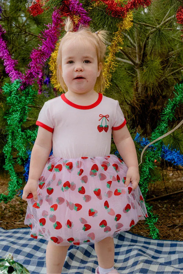 Milky Girls Dress Berry Tutu Dress