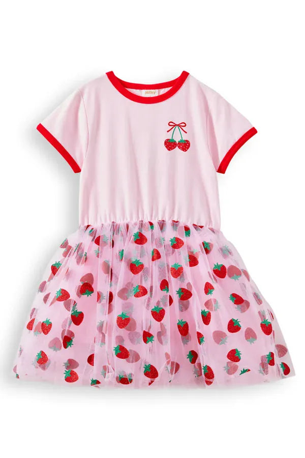 Milky Girls Dress Berry Tutu Dress