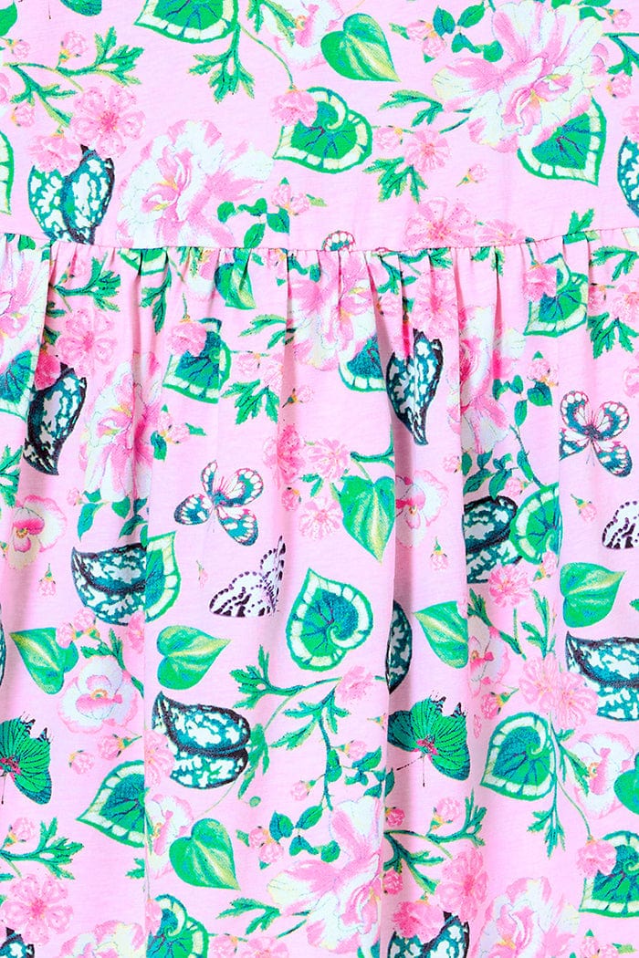 Milky Girls Dress Butterfly Hi-Lo Dress