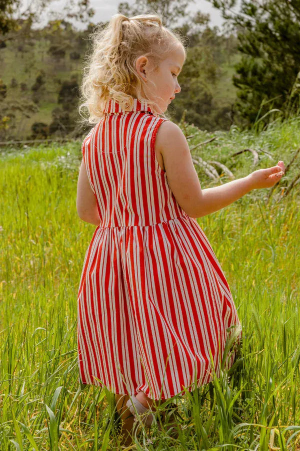 Milky Girls Dress Candy Cane Stripe Dress
