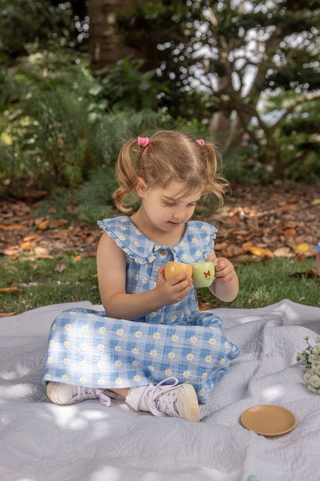 Milky Girls Dress Daisy Check Dress