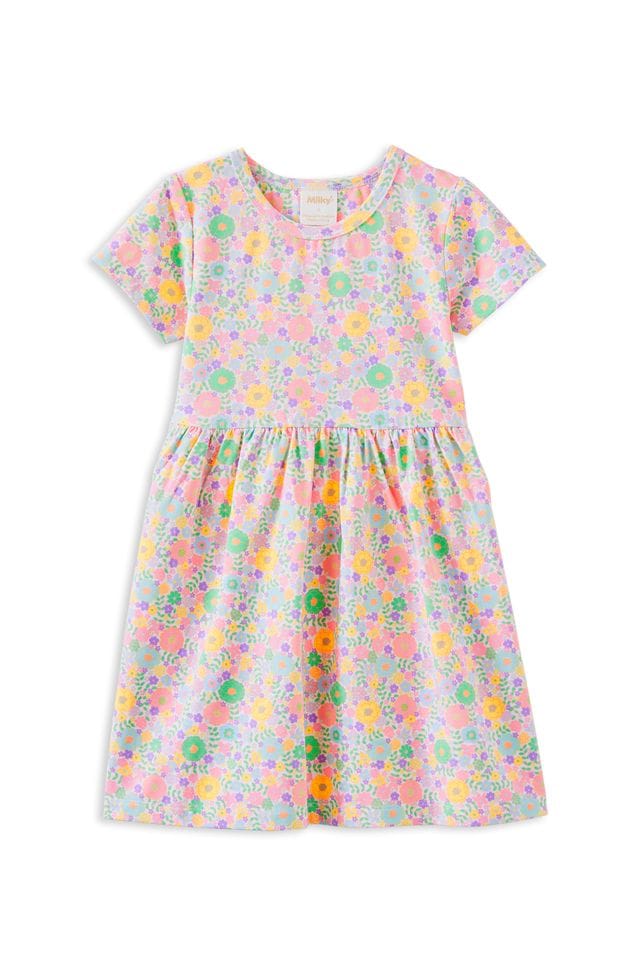 Milky Girls Dress Pastel Garden Dress