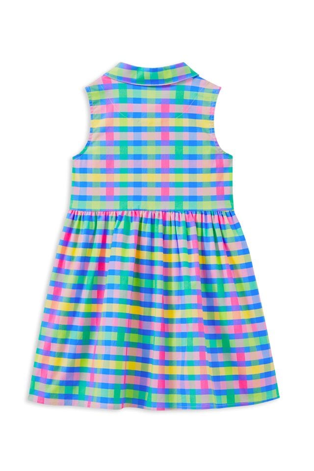 Milky Girls Dress Picnic Check Dress
